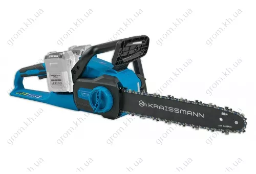 Фото 1- Аккумуляторная цепная пила KRAISSMANN 3502 AKS-BL 20UL (2 акумулятора 4000 мАч и двойное ЗУ)