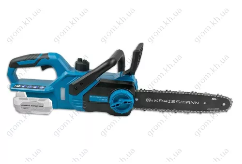Фото 1- Аккумуляторная цепная пила KRAISSMANN 3051 AKS 20UL (2 акумулятора 4000 мАч и зарядное устройство)