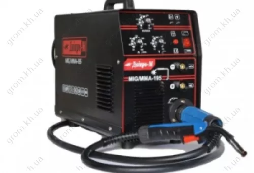 Фото 1- Сварочный полуавтомат IGBT MIG/MMA Дніпро-М 195 (2in1, IGBT)