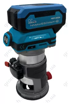 Фото 1- Фрезер-триммер акумуляторний KRAISSMANN 681 AOFT-BL 20MP (без акумулятора та ЗУ)