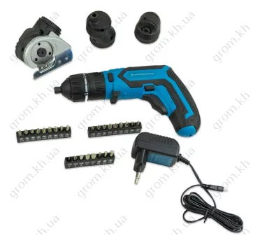 Фото 1- Акумуляторна викрутка KRAISSMANN 1501 AS 4 DS (з набором насадок)