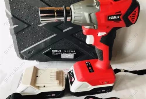 Фото 1- Гайковерт аккумуляторный Robur PI-Li 050 (в кейсе)