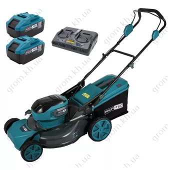 Фото 1- Акумуляторна газонокосарка PROFI-TEC EcoCut 51 Pro (2×PT2080EP (8.0 Ач), зарядний пристрій)