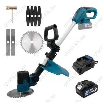 Фото 1- Акумуляторний тример PROFI-TEC PGT6020 POWERLine (1×PT2040MP (4.0 Ач), зарядний пристрій)