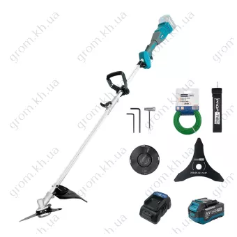 Фото 1- Аккумуляторная коса PROFI-TEC PGT9520 POWERLine (1×PT2040VX (4.0 Ач), зарядное устройство)