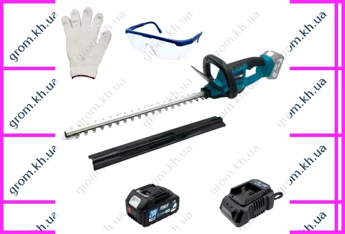 Фото 1- Аккумуляторный кусторез PROFI-TEC PDG5220BL POWERLine (1×PT2040MP (4.0 Ач), зарядное устройство)