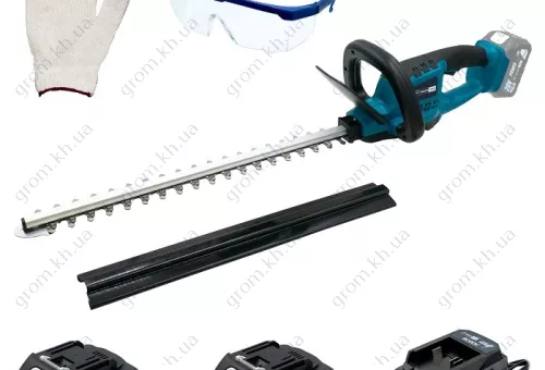 Фото 1- Акумуляторний кущоріз PROFI-TEC PDG5220BL POWERLine (2×PT2040MP (4.0 Ач), зарядний пристрій)