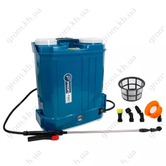 Фото 1- Аккумуляторный опрыскиватель PROFI-TEC PS1610 (адаптер для работы от аккумулятора 20 В, без аккумулятора и зарядного устройства)