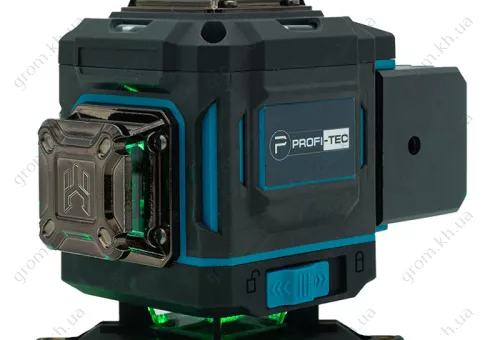 Фото 1- Лазерний нівелір PROFI-TEC PGL 4D 1640 (40 м, 16 ліній, зелений промінь)