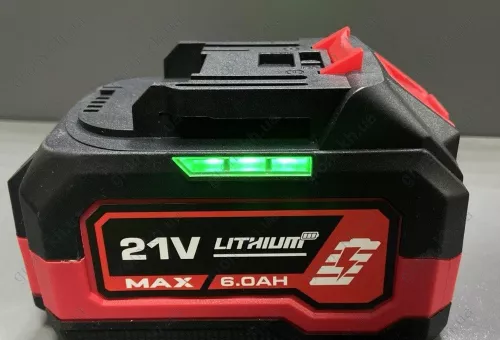 Фото 1- Акумулятор Edon ED-21/6.0AH (21 В 6 Ач, в кольоровій упаковці, посадка MAKITA (макитівська посадка)