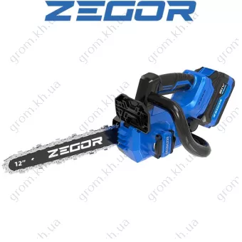 Фото 1- Акумуляторна міні ланцюгова пилка ZEGOR CSAX-21BL-12