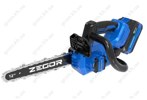 Фото 1- Акумуляторна міні ланцюгова пилка ZEGOR CSAX-21BL-12
