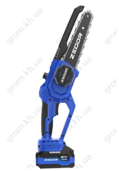 Фото 1- Пила цепная аккумуляторная Zegor CSMD-21BL-8 2 аккумулятора