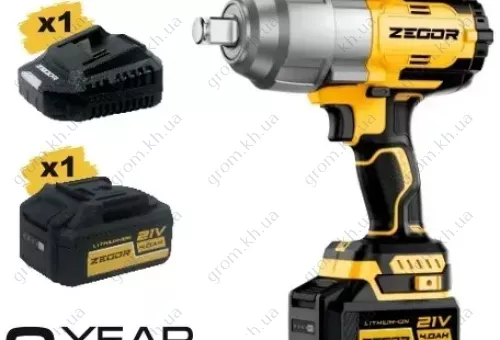 Фото 1- Аккумуляторный гайковерт Zegor Profesional 21V (SDP-21BL MAX)