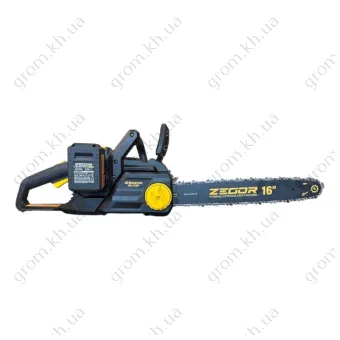 Фото 1- Пила цепная аккумуляторная Zegor CSPB-21BL-16 PROFESSIONAL 2 аккумулятора
