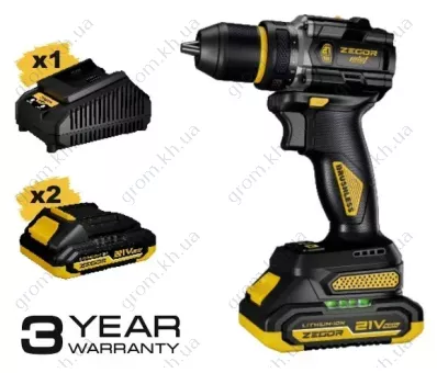 Фото 1- Акумуляторний шуруповерт ZEGOR CDPP-21BL