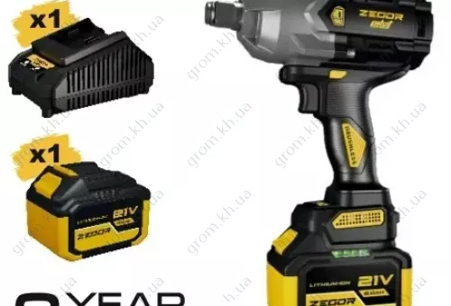 Фото 1- Гайковерт ударный аккумуляторный Zegor SDPP-21BL-1600