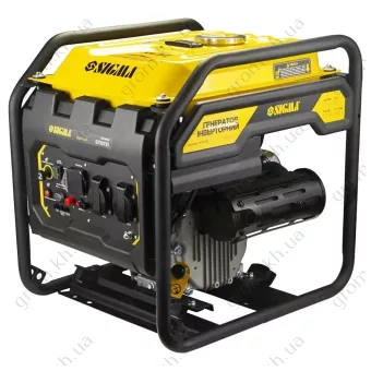 Фото 1- Генератор інверторний бензиновий 3.0/3.5кВт 12л 4-х тактний ручний запуск SIGMA 5710731