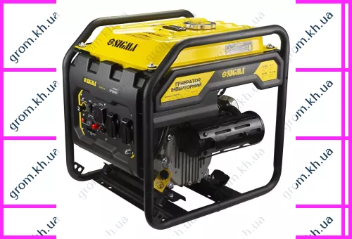 Фото 1- Генератор інверторний бензиновий SIGMA: 4.0/4.5кВт, бак 12 л, 4-х тактний, ручний запуск