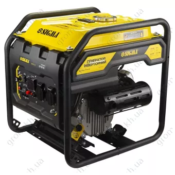 Фото 1- Генератор інверторний бензиновий 230В 4.0/4.5кВт 12л 4-х тактний ручний запуск SIGMA (5710741)