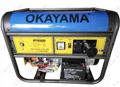 Фото 1- Генератор бензиновый Okayama PT-9500 8.5 кВт 100% Медная обмотка