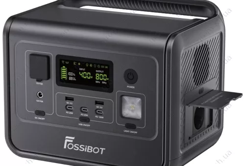 Фото 1- Зарядная станция FOSSiBOT F800 Black, 512 Вт*ч