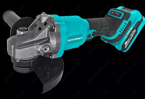 Фото 1- Машина шлифовальная угловая аккумуляторная Grand МШУ-125/20BL