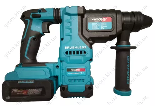 Фото 1- Аккумуляторный перфоратор Grand ПА-20/26 BL/HS-1