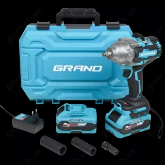 Фото 1- Аккумуляторный гайковерт Grand АГ-1100UBL