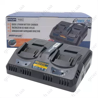 Фото 1- Двухпортовое зарядное устройство PROFI-TEC QBCD20/4 dual quick