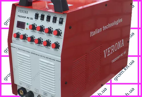 Фото 1- Аргонная сварка Verona TIG-225P AC/DC