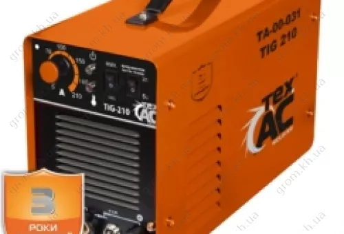 Фото 1- Аргонно-дуговой сварочный аппарат Texac TIG/MMA 210 (ТА-00-031)