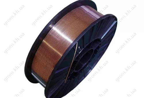 Фото 1- Сварочная проволока марки ER70S-6 (аналог СВ08Г2С), диаметр 0,8 катушка 15 кг