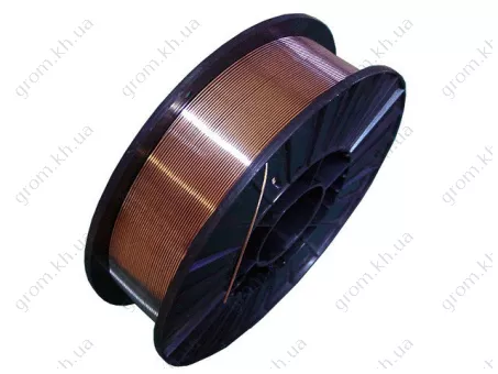 Фото 1- Сварочная проволока марки ER70S-6 (аналог СВ08Г2С), диаметр 1,2 катушка 15 кг