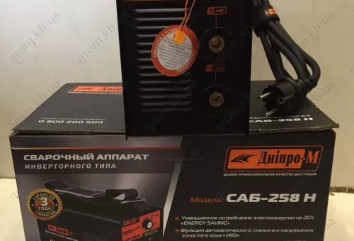 Фото 1- Сварочный инвертор IGBT Дніпро-М САБ-258Н