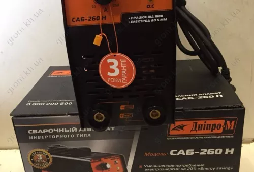 Фото 1- Сварочный инвертор IGBT Дніпро-М САБ-260Н