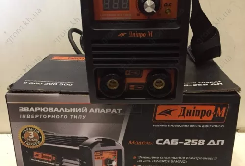 Фото 1- Зварювальний інвертор IGBT Дніпро-М САБ-258ДП