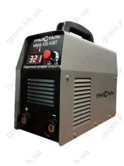 Фото 1- Зварювальний інвертор Уралсталь ММА 320 у кейсі з електронним табло SI