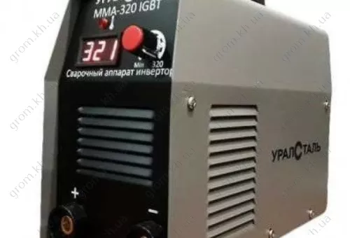 Фото 1- Зварювальний інвертор Уралсталь ММА 320 у кейсі з електронним табло SI