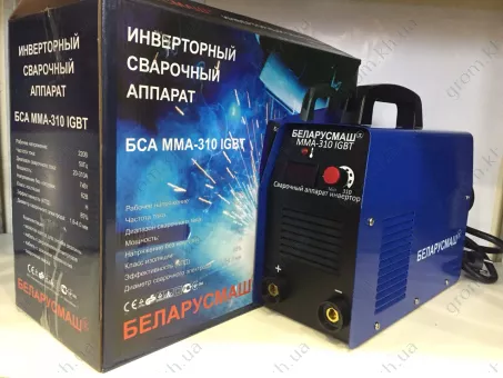 Фото 1- Сварочный инвертор Беларусмаш БСА ММА 310 IGBT с электронным табло SI