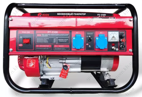 Фото 1- Бензиновый генератор Edon PT 3300