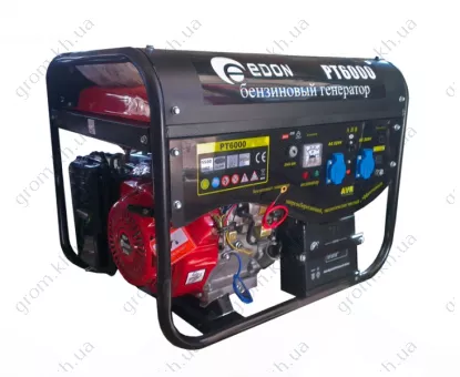Фото 1- Бензиновый генератор Edon PT 6000