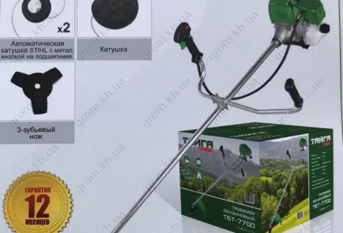 Фото 1- Триммер бензиновый Тайга ПЛЮС ТБТ-7700
