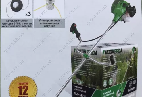 Фото 1- Триммер бензиновый TAIGA Pro TGT-6600