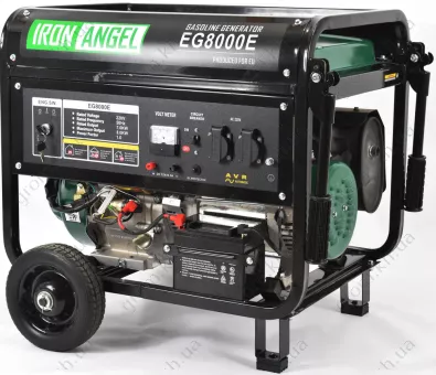 Фото 1- Генератор бензиновый Iron Angel EG 8000 E