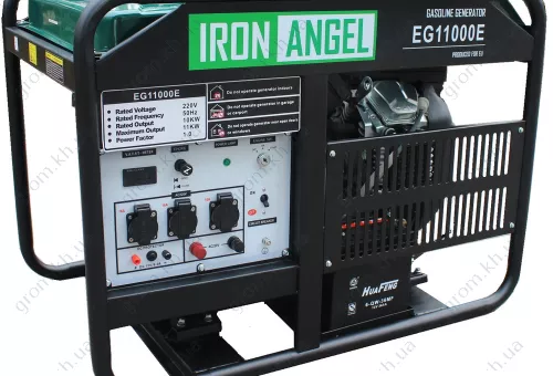 Фото 1- Генератор бензиновый Iron Angel EG 11000 E