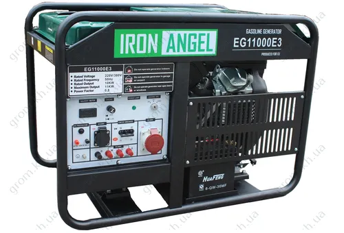 Фото 1- Генератор бензиновый Iron Angel EG 11000 E3