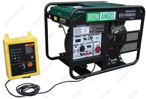 Фото 1- Генератор бензиновий Iron Angel EG 11000 EA3 + блок автоматики