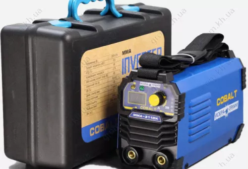 Фото 1- Зварювальний інвертор Іскра Профі Cobalt ММА 311DK кейс