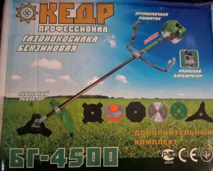 Фото 1- Бензокоса Кедр БГ-4500 проф